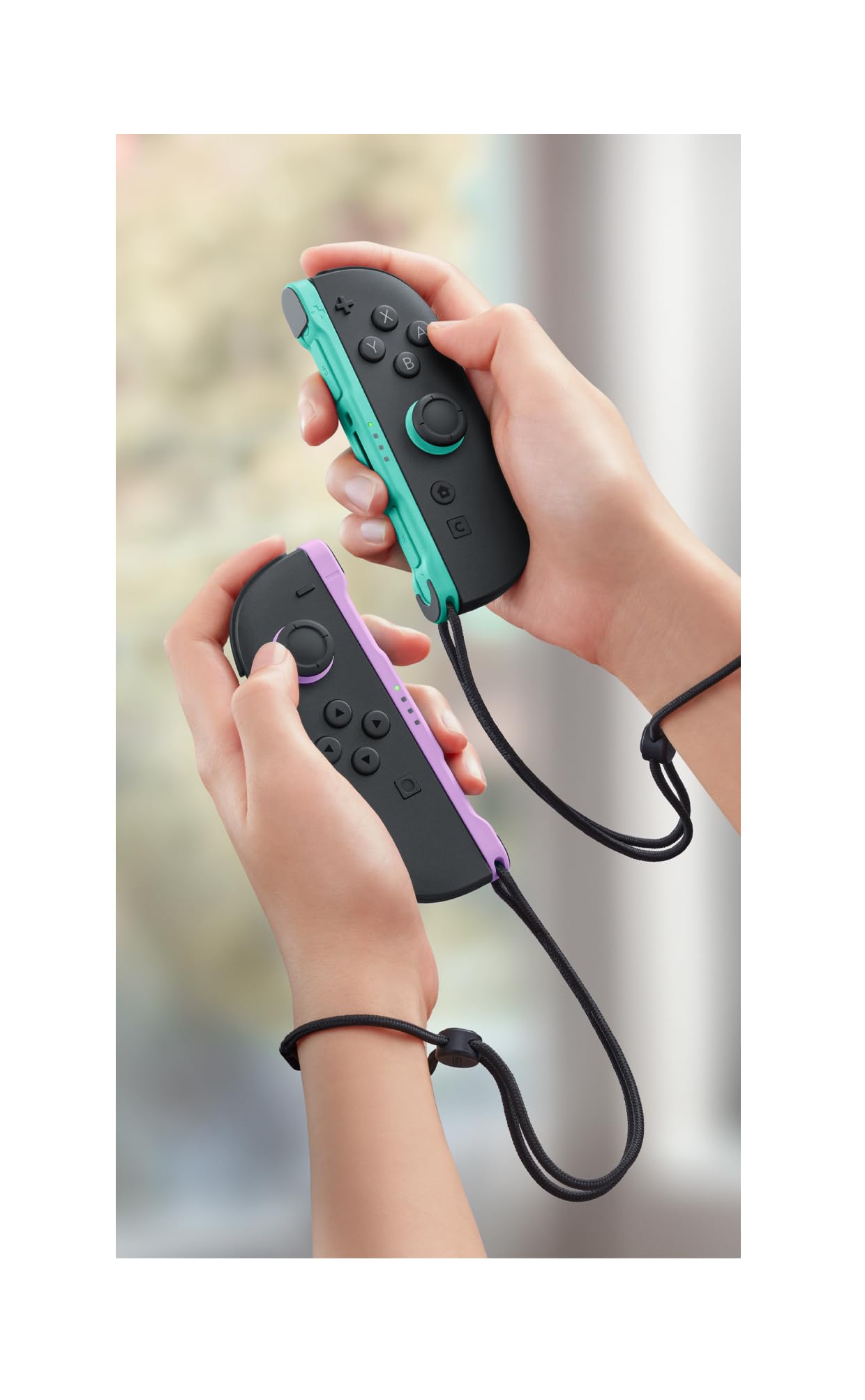 Nintendo Switch 2 Controles Joy-Con 2 Roxo Claro e Verde Claro